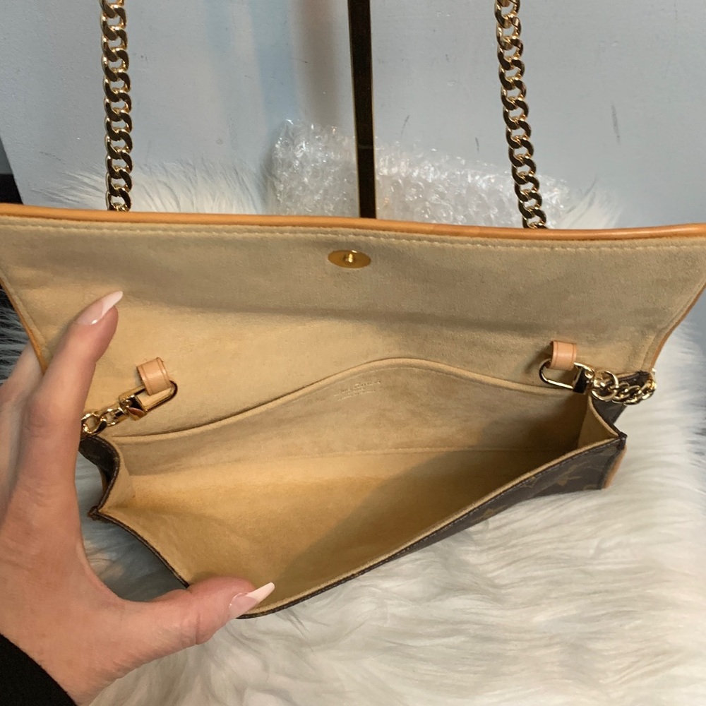 2000 authentic Louis Vuitton Twin Pochette GM crossbody, free replacement chain - Picture 13 of 16